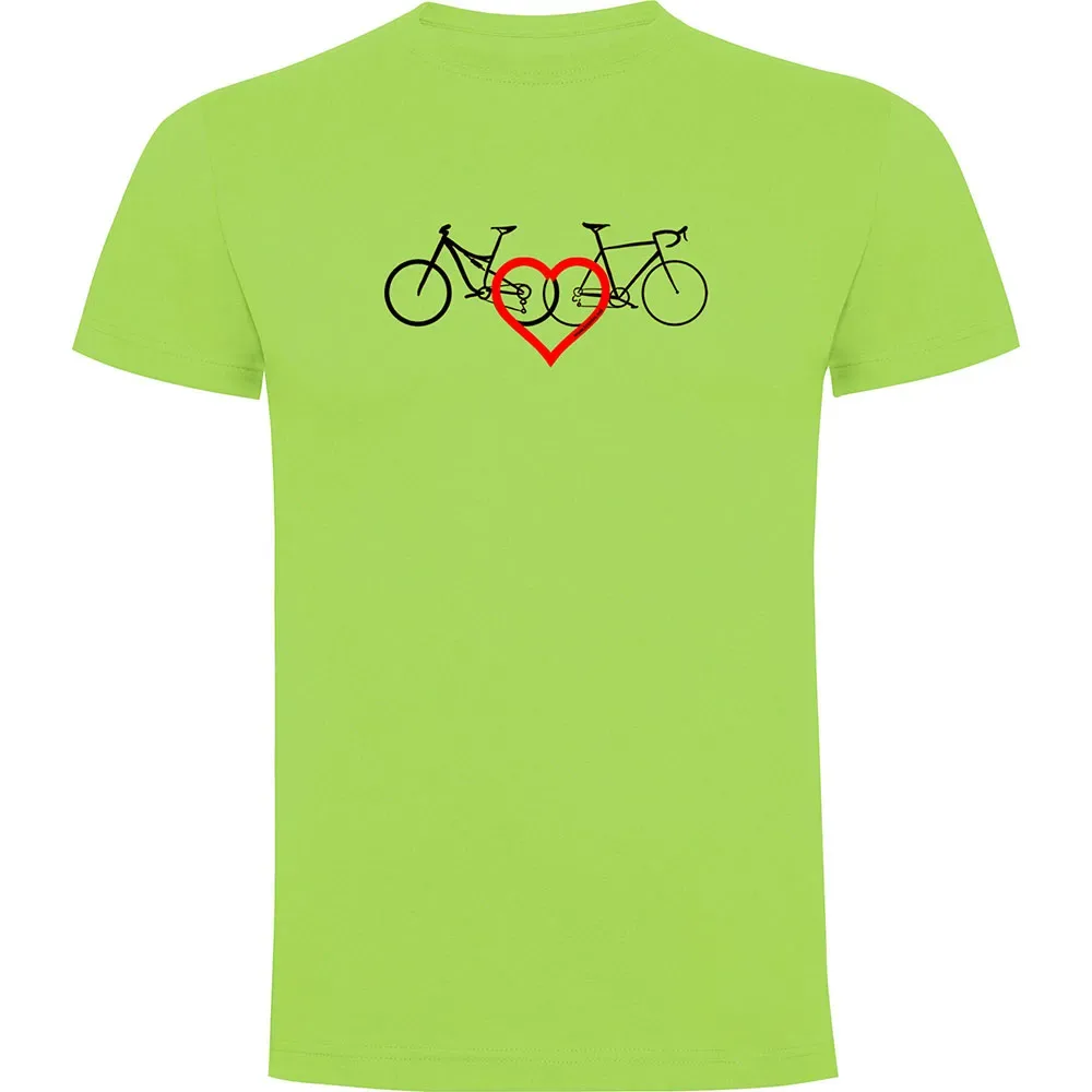 Maglietta A Maniche Corte Love Light Green - Kruskis - FashionsVida