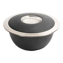 Edelstahl-Thermoschüssel-Set, 3-teilig schwarz