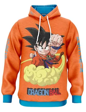 Felpa Con Cappuccio Dragon Ball Kintoun Multicolour 2XS