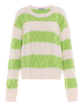 Libbi Jersey verde claro / blanco