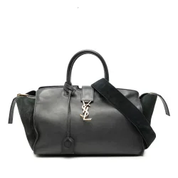 Small Leather Downtown Cabas Satchel