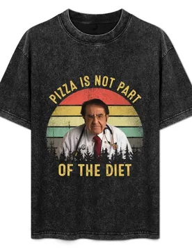 Pizza Is Not Part Of The Diet Dr Now Vintage T-Shirt Thanksgiving Casual Tee - Aliexpress - FashionsVida