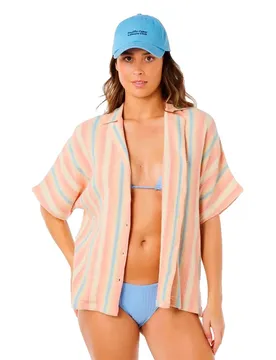 Chemise à Manches Courtes Premium Surf Stripe Multico L