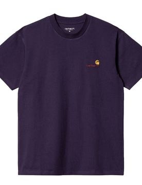 S/S American Script T-Shirt - T-Shirt-kurzarm - violett - Herren - Size: M
