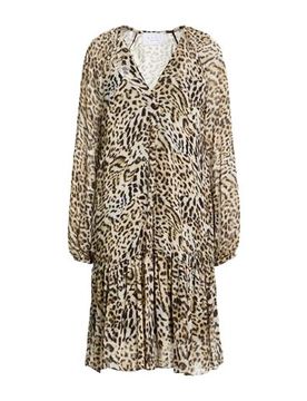 Vestido midi Mujer Beige 34,36,38,40,44 Mujer