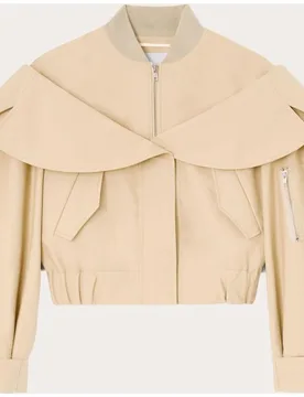 Chaqueta Bomber de algodón - Ganni - FashionsVida