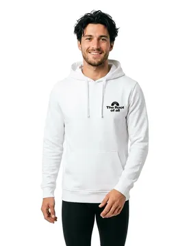 Felpa Con Cappuccio Root Of All White 4XL
