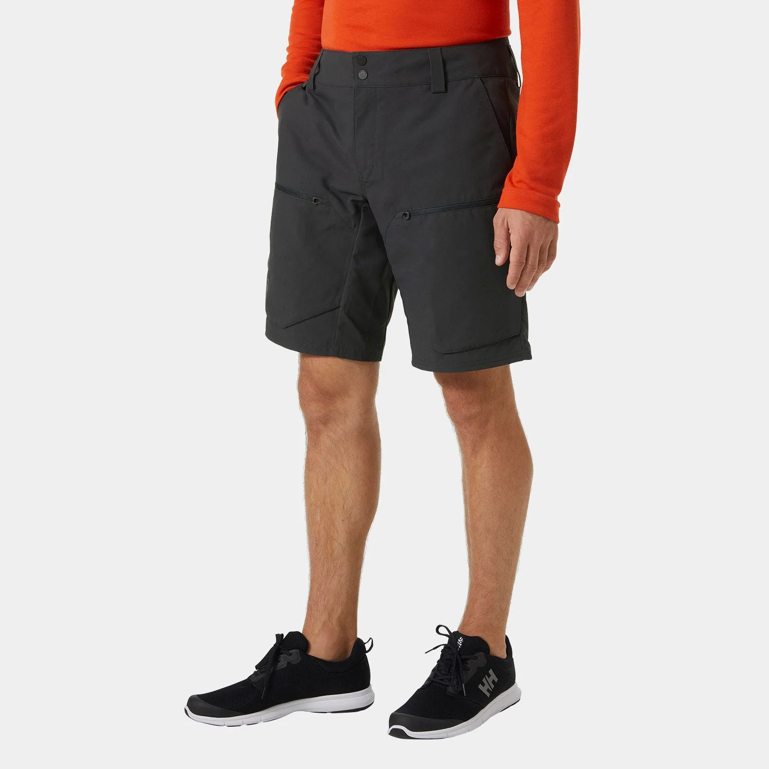 Men's Crewline Cargo Shorts 2.0 Grey 38 - Ebony Grey - Male - Helly Hansen - FashionsVida
