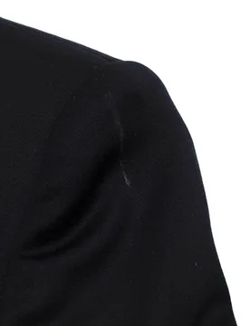 Wool Single Button Black Blazer - Burberry - FashionsVida
