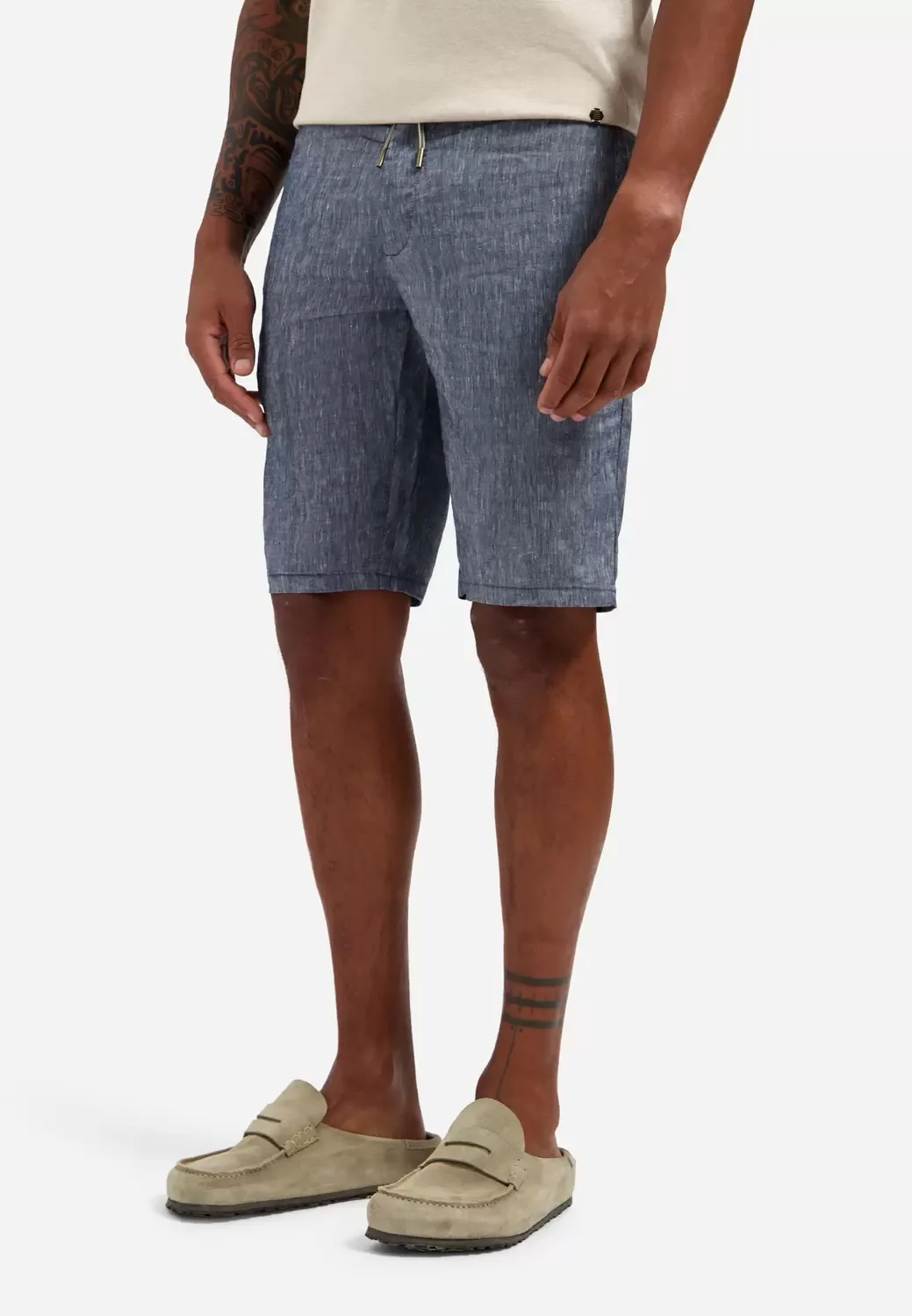 Short Chino With Linen male - L - FashionsVida
