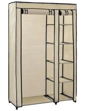 Armoire Pliable Crème 110x45x175 Cm Einheitsgrösse