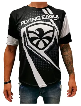 Flying T-shirt à Manches Courtes Black / White XL