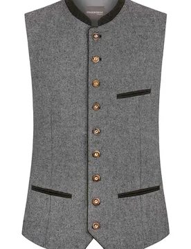 Trachtenweste Clemente (grün, Gr. 60) von Classics für Herren, Oberteile, 50% Wolle, 40% Polyester, 10% Sonstige - Stockerpoint - FashionsVida