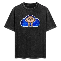 Owl Cloud T-Shirt Outdoor Work Short Sleeve Top