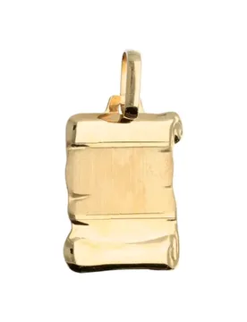 Ciondolo Medaglia Personalizzabile Oro Giallo GL102099
