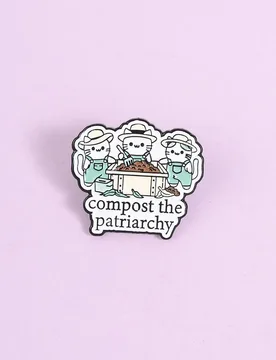 Cute Gardening Cat Enamel Pins Patriarchy Quote Brooches Feminist Cat Lapel Badges Nice Accessories Gift For Friends - Aliexpress - FashionsVida