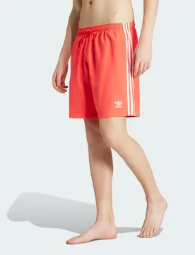 Short da nuoto Adicolor 3-Stripes 8-Inch S Lucid Red - Adidas - FashionsVida