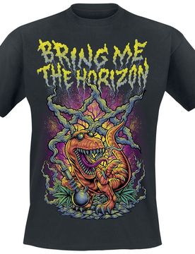 T-Shirt - Smoking Dinosaur - S bis XXL - für Männer - Größe M - schwarz - Lizenziertes Merchandise! - Männer - male