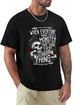 SIX OF CROWS 'Every Mounstrous Thing...' T-Shirt Basic Breathable Solid Color T-Shirt - Aliexpress - FashionsVida