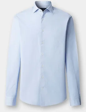 Camisa popelín de hombre elástica fit tailored - Hackett - FashionsVida
