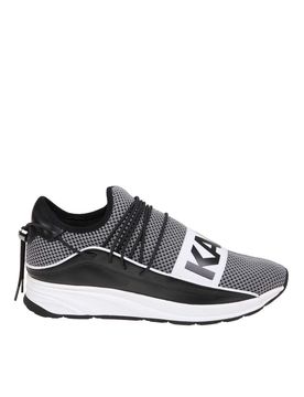 Sneaker in tessuto con logo