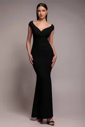 Women's Bardot Pleated Maxi Dress in Black Size: 16 - Black - Size: 16