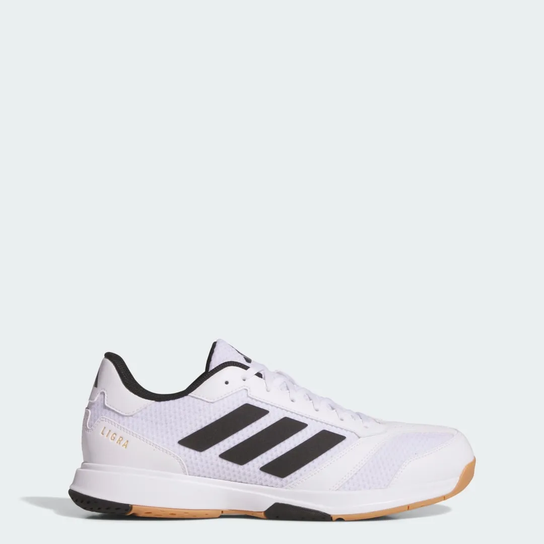 Scarpe Ligra 8 Indoor 37 1/3 Cloud White / Core Black / Cloud White - Adidas - FashionsVida