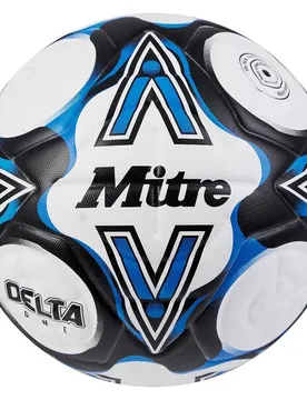 Ballon De Football Delta One White / Black / Blue 5 unisex