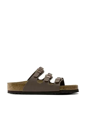 Florida Footbed Buckle Sandals Dark Brown female - Birkenstock - FashionsVida