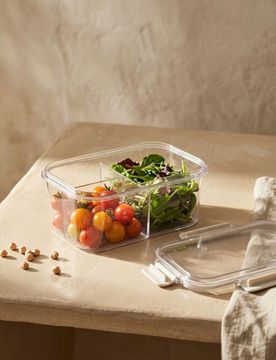Contenitore per alimenti con divisori - clear