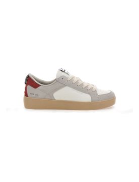 Sneakers beige e bianche con inserti a contrasto NIKA MIX 43