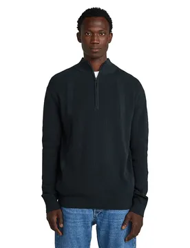 Maglione Con Mezza Zip Structure Salute M
