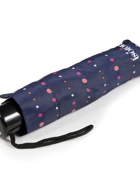 Parapluie recyclé, solide, ouverture/fermeture manuelle (MKP) pois orange ST adulte
