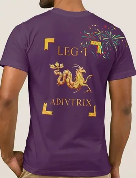 The 1st Legion, Adiutrix with Capricorn Displayed on The Back As A Legionary Vexillum Men's T Shirt - Aliexpress - FashionsVida