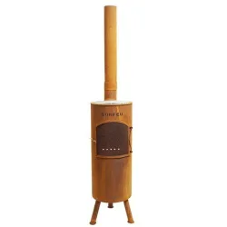 Chimenea de Leña Exterior Bongiano L Corten