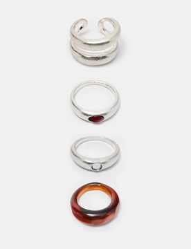 Set Di 6 Anelli Combinati