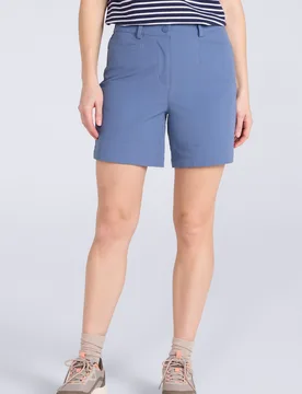 Lade Womens Water Resistant Walking Shorts - Blue - Blue - Size: 16 - Mountain Warehouse - FashionsVida