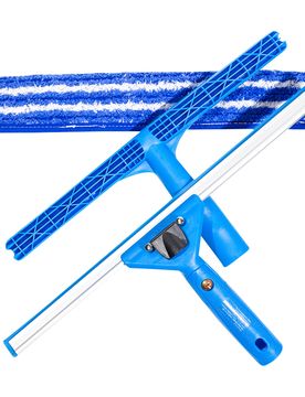 Fensterreiniger-Set "Swivel-Loc", 3-teilig blau