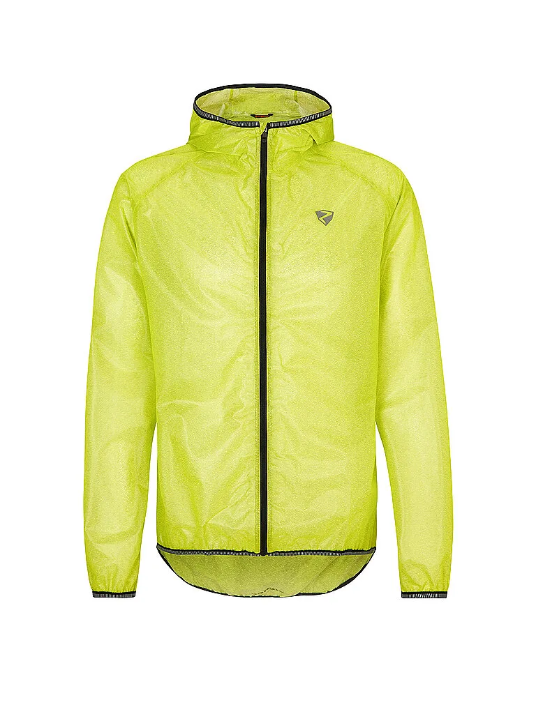 Giacca antipioggia da uomo Natius con cappuccio giallo 48 - Ziener - FashionsVida