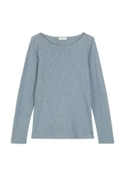 T-SHIRT, LONG SLEEVE, BOAT NECK feale