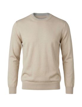 Maglie uomo - maglia girocollo - sabbia