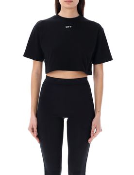 Off-White OFF STAMP RIB CROPPED TEE