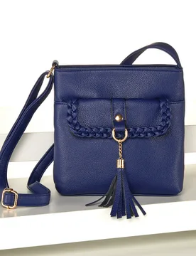 Schultertasche "Kathi" marine - 3Pagen - FashionsVida