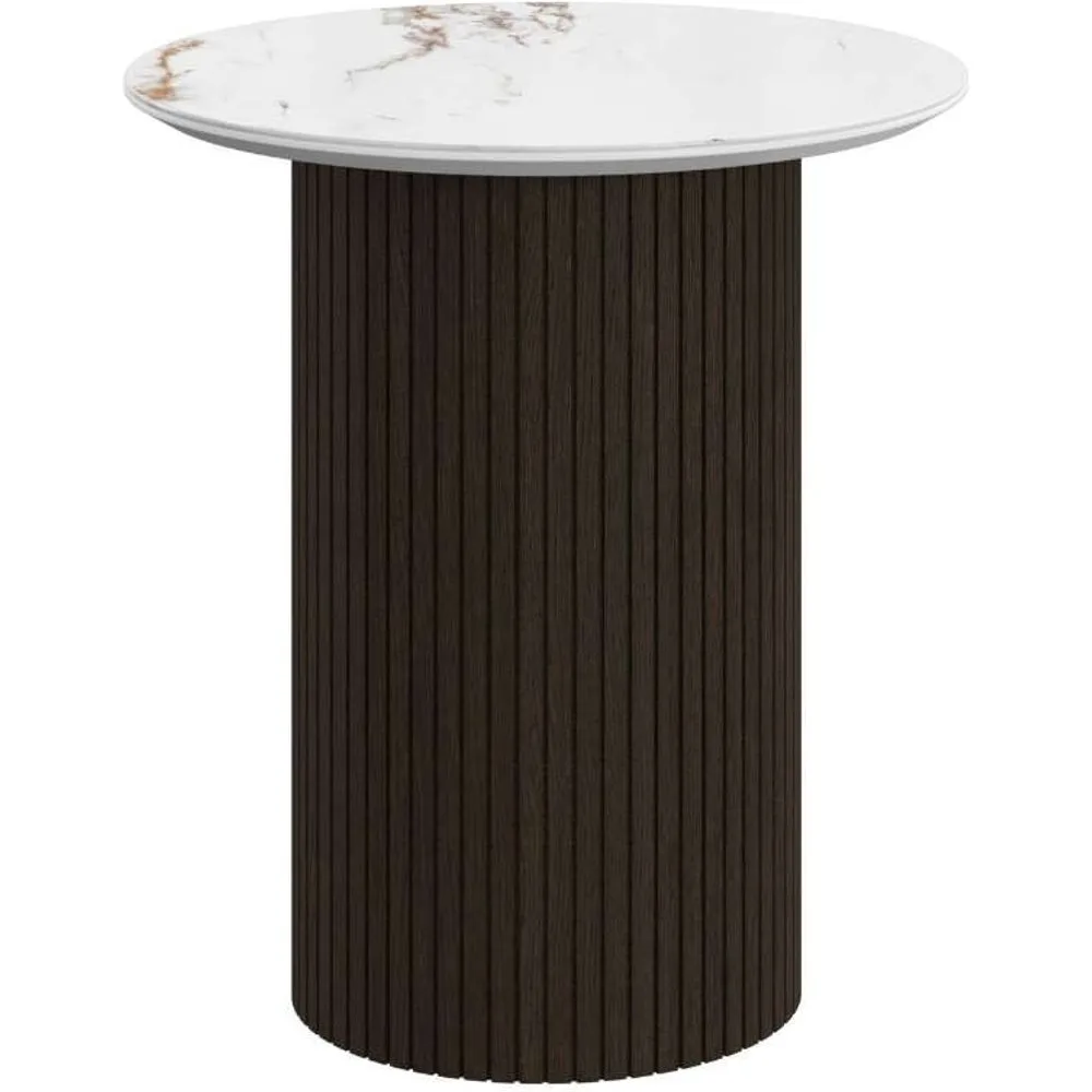 Mesa auxiliar Santiago redonda pata de roble - BoConcept - FashionsVida