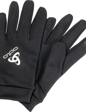 Stretchfleece Liner Eco Fingerhandschuhe, schwarz XXL