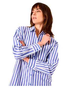 Camicia A Maniche Lunghe D50030 Dazzling Blue L