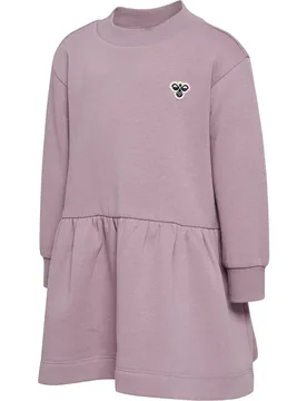 Vestito Corto A Maniche Lunghe Mini Loose Sea Fog 98 cm - Hummel - FashionsVida