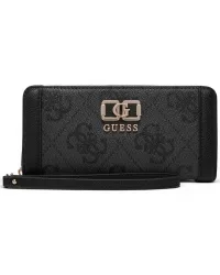 Portafoglio Karnilla Logo SLG Large Zip Around Donna Coal Logo in Materiale Sintetico con Cerniera
