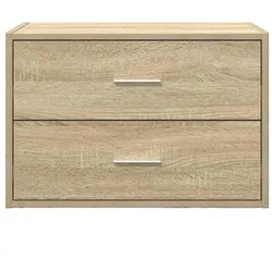 Commode Avec 2 Tiroirs Bois D'Ingénierie Marron Einheitsgrösse