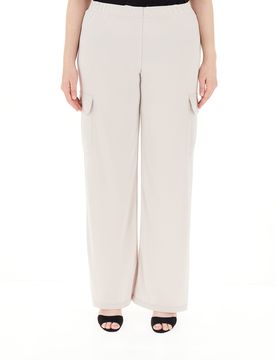 Pantalone gamba dritta BEIGE S